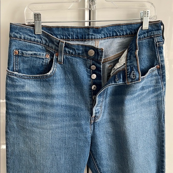 LEVIS 501 Women’s Straight Leg Denim Blue Jeans, Size W31 L30 - Picture 5 of 13